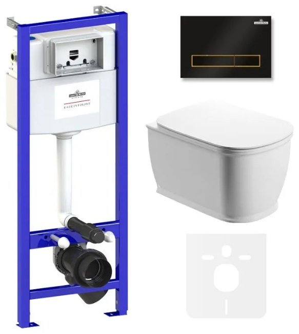 Унитаз Lavinia Boho Relfix Bell Pro Rimless 75110010 с инсталляцией белый