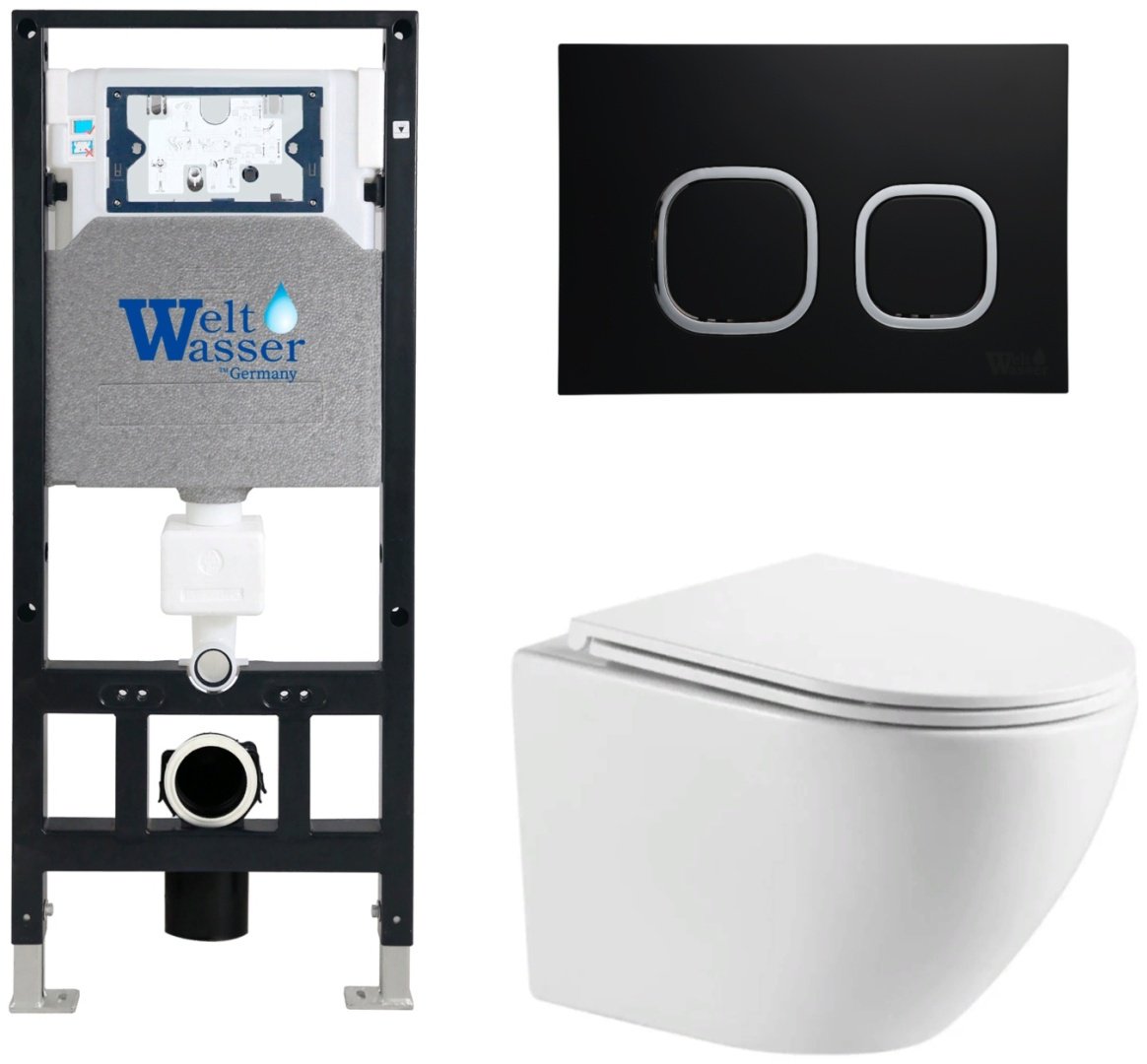 WeltWasser унитаз с инсталляцией MERZBACH 043 MT-WT, санфаянс