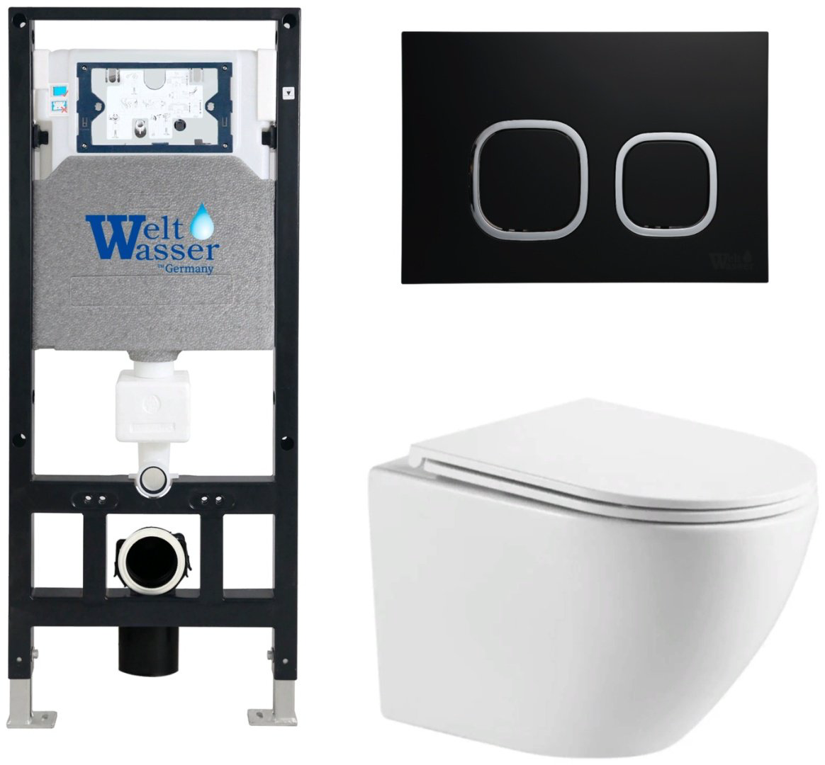 WeltWasser унитаз с инсталляцией MERZBACH 043 MT-WT, санфаянс купить,357105