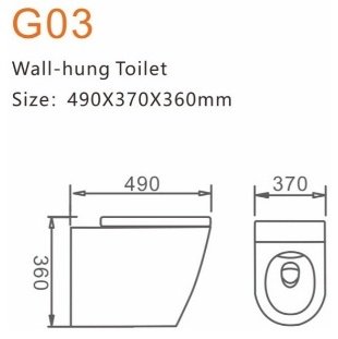 Унитаз Saniteco ZT-G03A белый