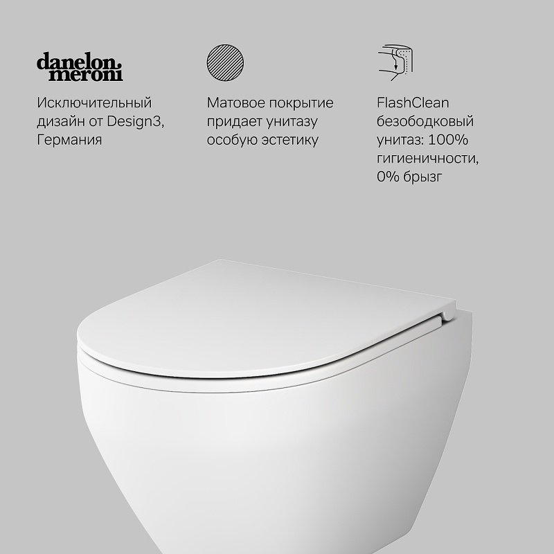 Унитаз AM.PM C701700MWSC белый купить,NaN