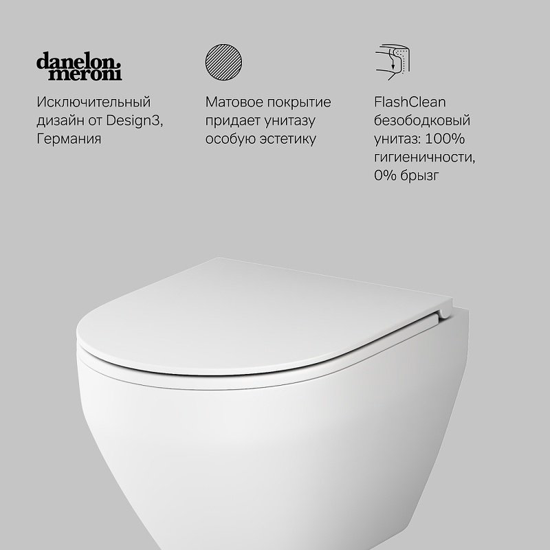 Унитаз AM.PM C701700MWSC белый купить,NaN