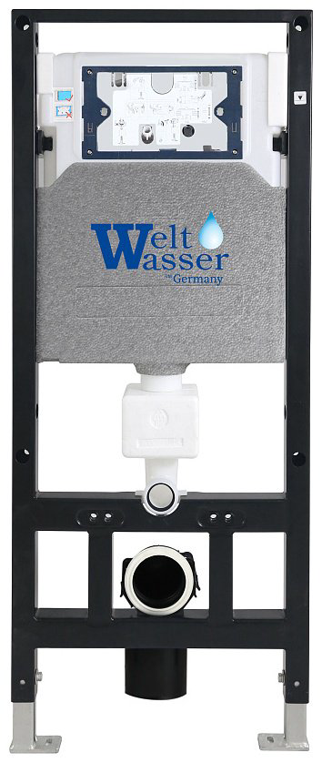Унитаз WeltWasser Salzbach 043 MT-BL с инсталляцией черный купить,346900