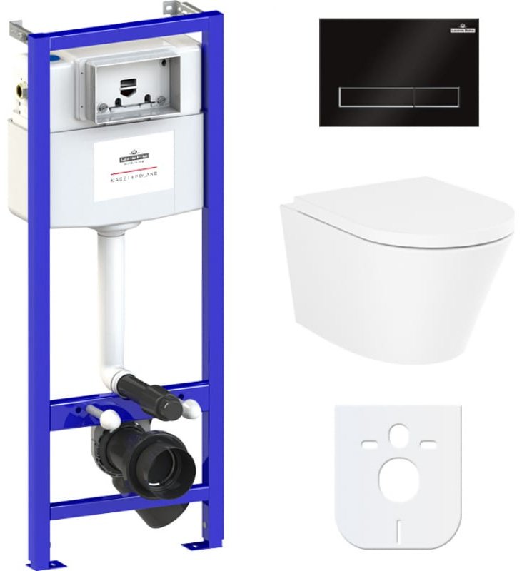 Унитаз Lavinia Boho 77040100 с инсталляцией белый