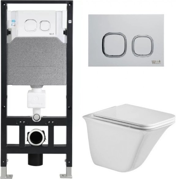 WeltWasser унитаз с инсталляцией ROTBACH 004 GL-WT, санфаянс