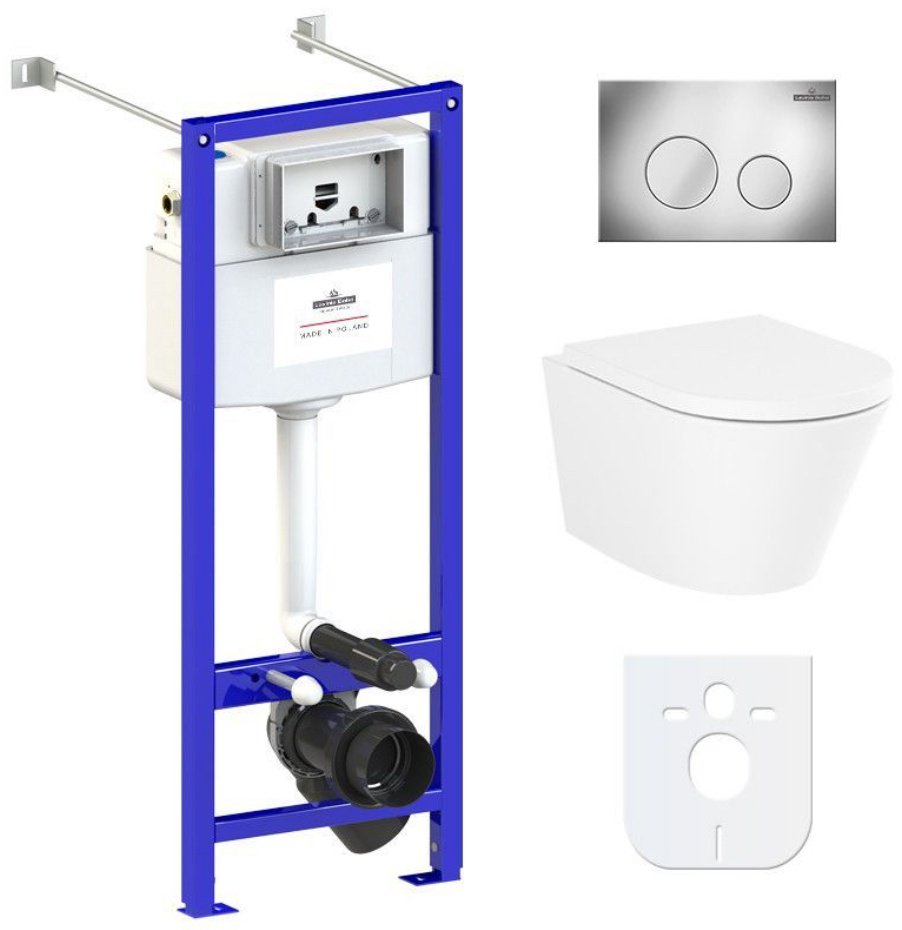 Унитаз Lavinia Boho 77050186 с инсталляцией белый