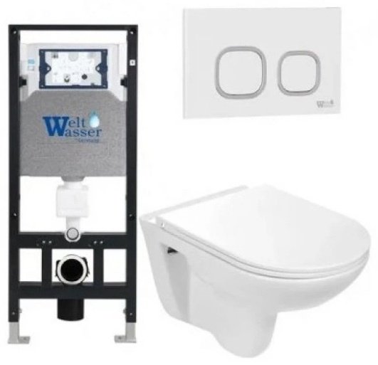 Унитаз WeltWasser Baarbach AB5064 с инсталляцией белый