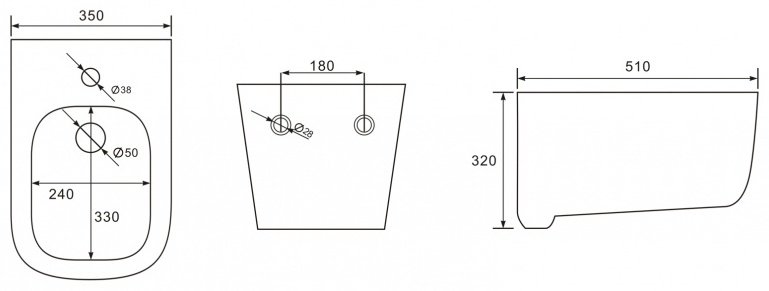 ESBANO биде Garant, санфаянс