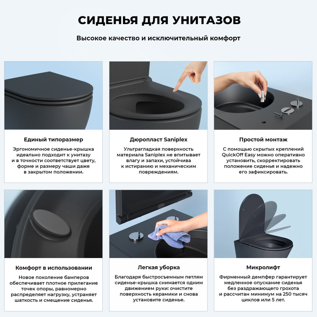 Унитаз Wellsee 182609001 Perfection черный купить,347700