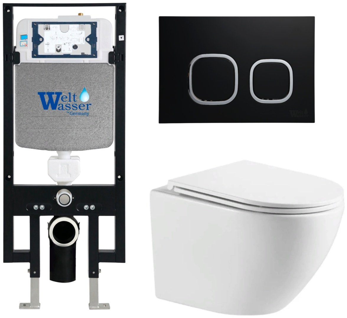 WeltWasser унитаз с инсталляцией MERZBACH 043 MT-WT, санфаянс