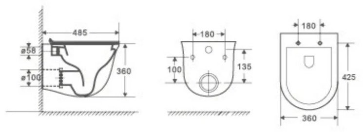 Унитаз WeltWasser Telbach 004 GL-WT с инсталляцией белый