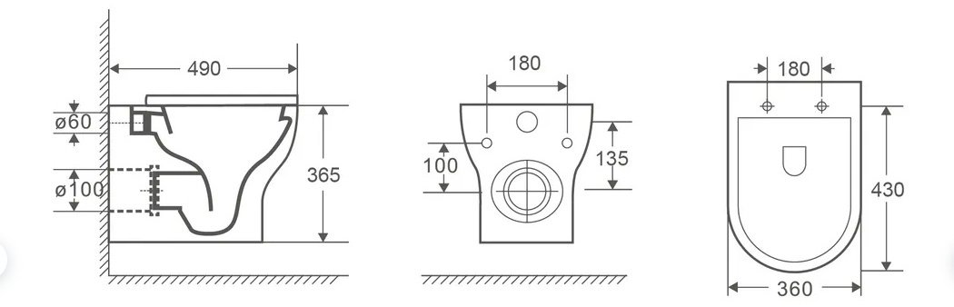 WeltWasser унитаз Erlenbach 004 GL-WT, санфаянс