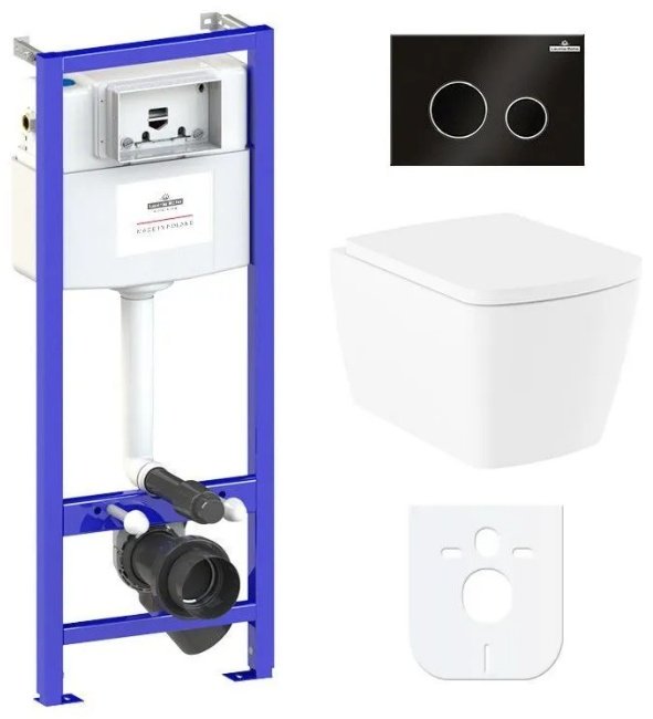 Унитаз Lavinia Boho Relfix Aveo Rimless 77040128 с инсталляцией белый