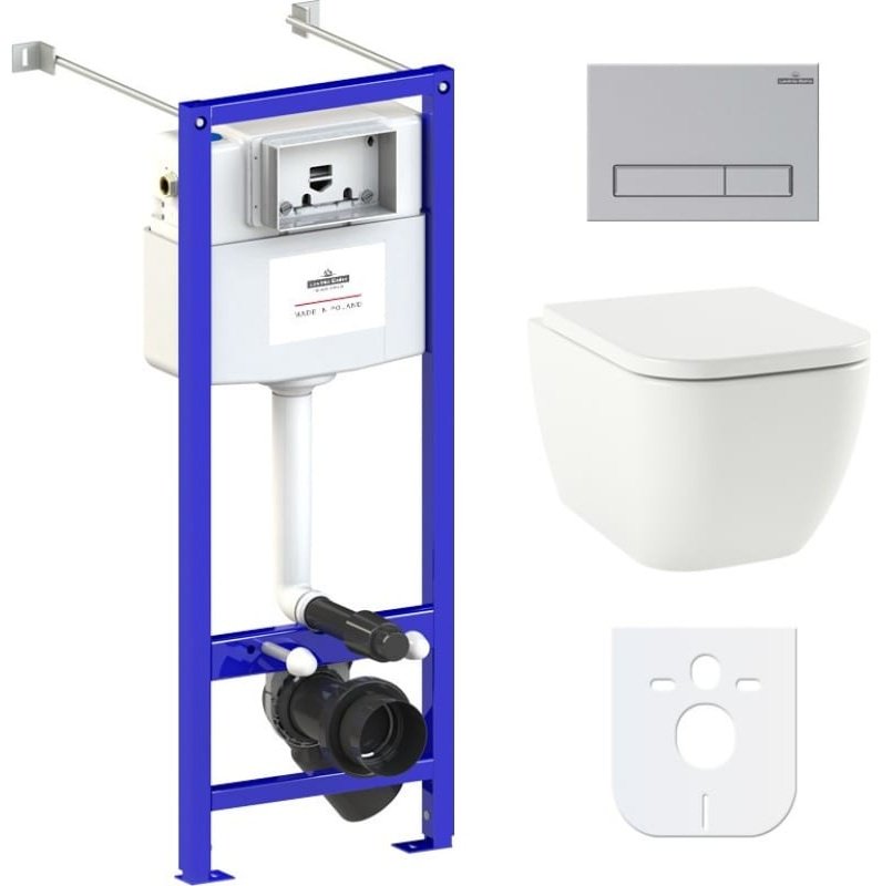 Унитаз Lavinia Boho 77050159 с инсталляцией белый