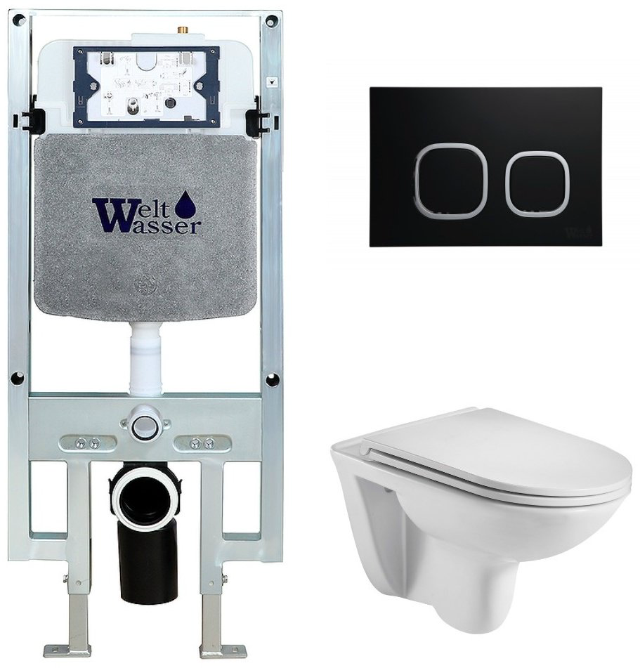 Унитаз WeltWasser Baarbach AB497ST1 с инсталляцией белый купить,249200