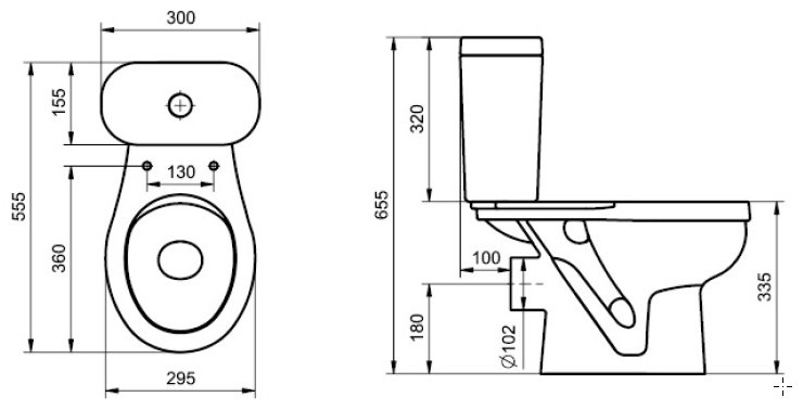 Унитаз-компакт Santek Каспер 1WH501741 белый купить,64200