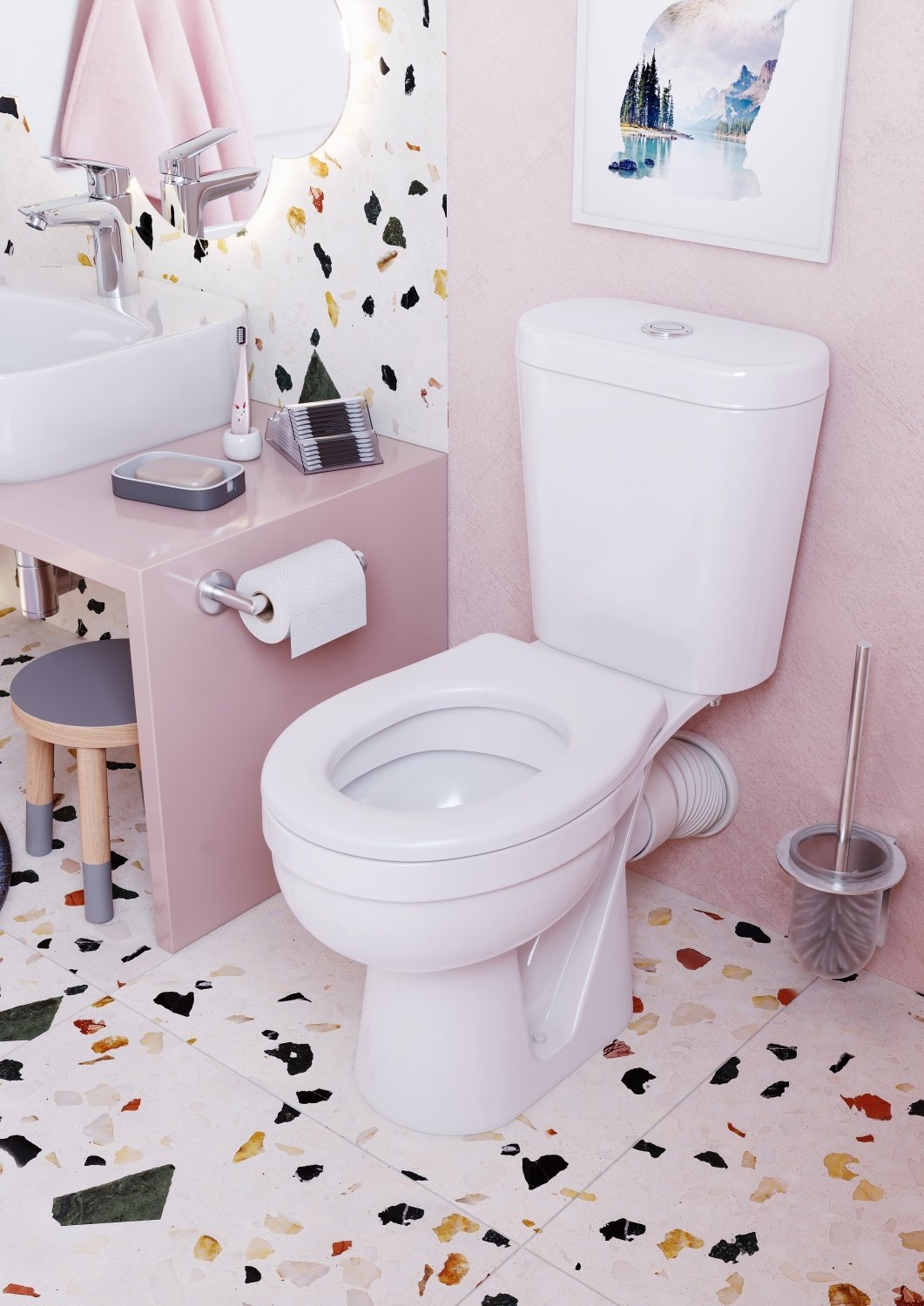 Santek унитаз-компакт Каспер 1WH501741, санфаянс - ForteMarket Santek унитаз-компакт Каспер 1WH501741, санфаянс купить,0