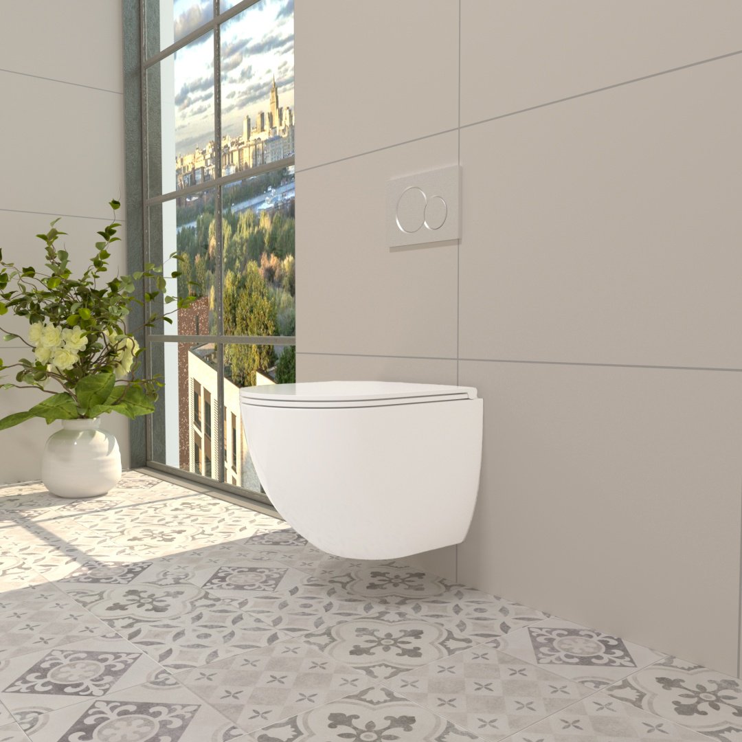 Унитаз WeltWasser Merzbach 041 XL GL-WT белый купить,NaN