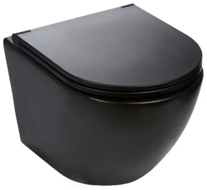 Унитаз WeltWasser Merzbach 043 MT-BL с инсталляцией черный купить,356700