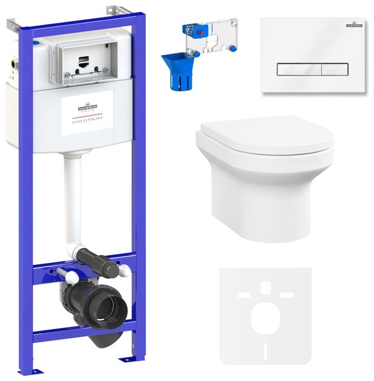 Унитаз Lavinia Boho 87561038 с инсталляцией белый