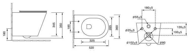 Унитаз Grossman GR-4478MS Fly белый