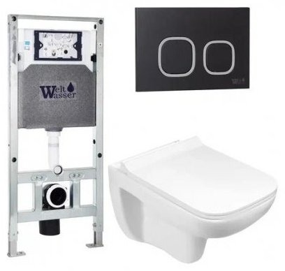 Унитаз WeltWasser Kehlbach 004 GL-WT с инсталляцией белый