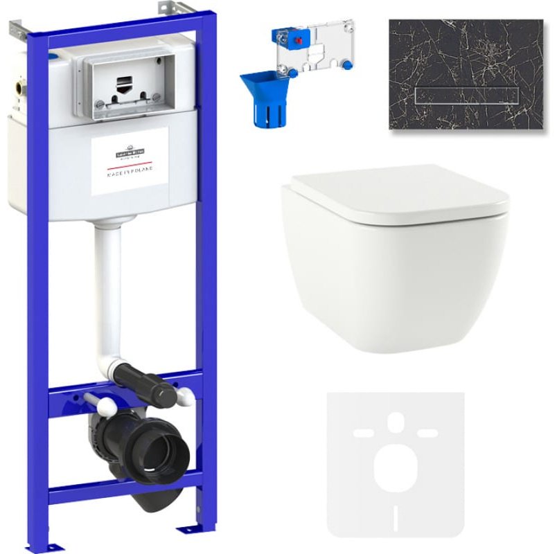 Унитаз Lavinia Boho 75110099 с инсталляцией белый