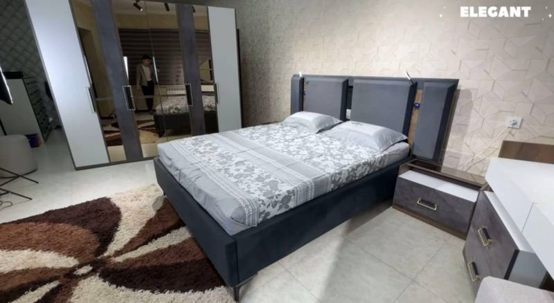 Гарнитур Elegant Спальный гарнитур Рамона 6Д 180х200см белый-цемент купить,NaN