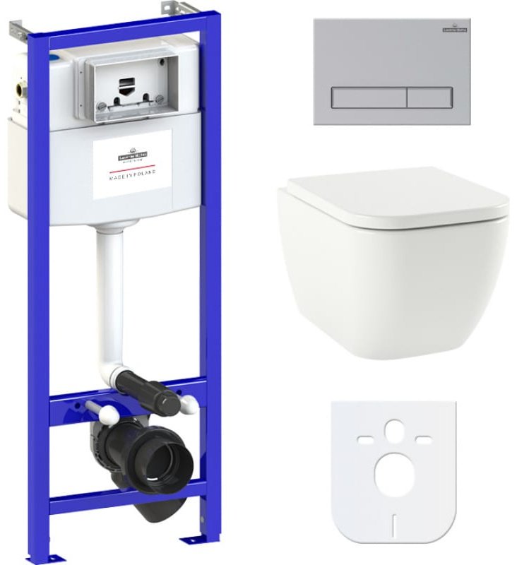 Унитаз Lavinia Boho 77040063 с инсталляцией белый