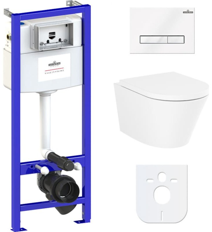 Унитаз Lavinia Boho 77040093 с инсталляцией белый