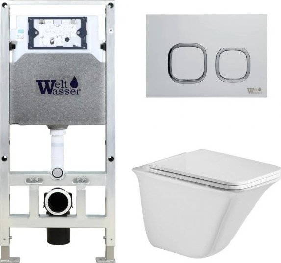 WeltWasser унитаз с инсталляцией ROTBACH 004 GL-WT, санфаянс купить,NaN