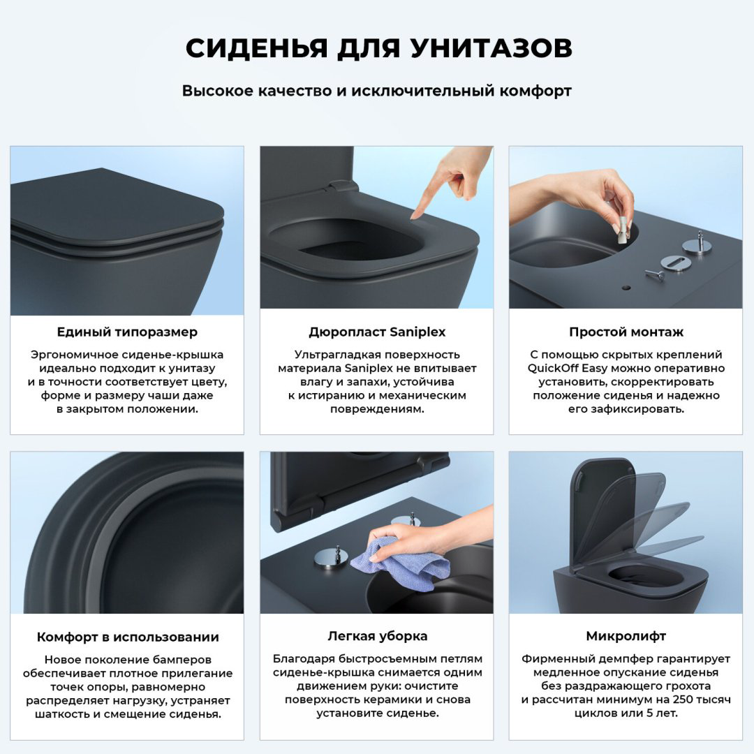 Унитаз Wellsee 182604001 Pure BY черный купить,388547