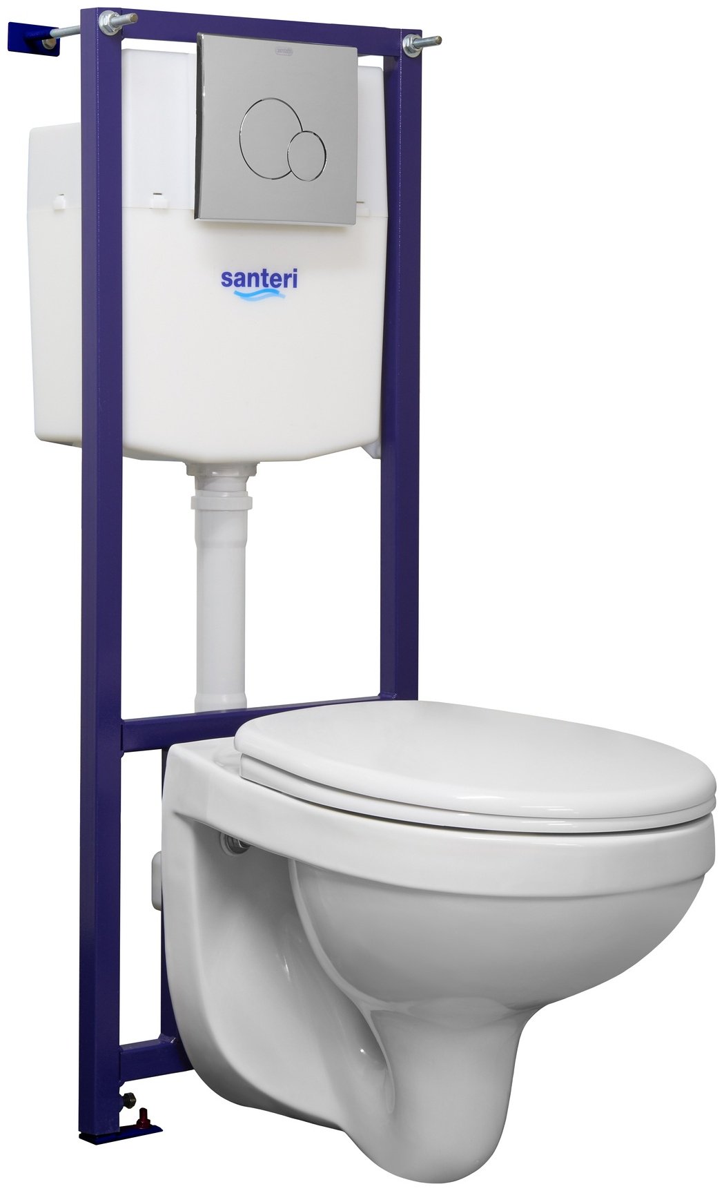 Santeri унитаз с инсталляцией ПЭК АЛЬФА, санфаянс