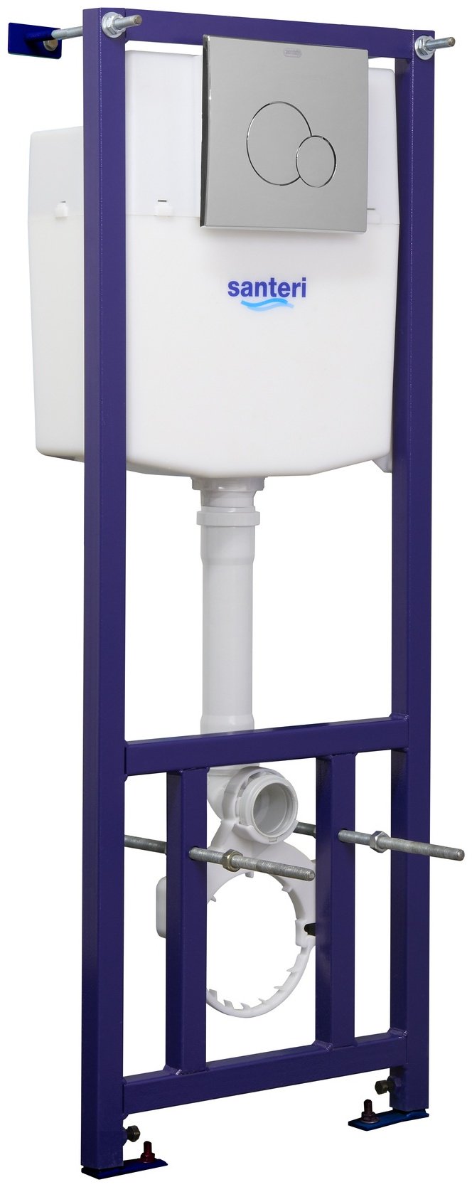 Santeri унитаз с инсталляцией ПЭК АЛЬФА, санфаянс