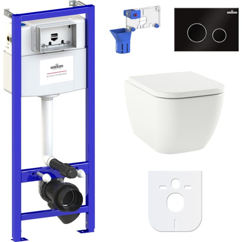 Унитаз Lavinia Boho 87040080 с инсталляцией белый