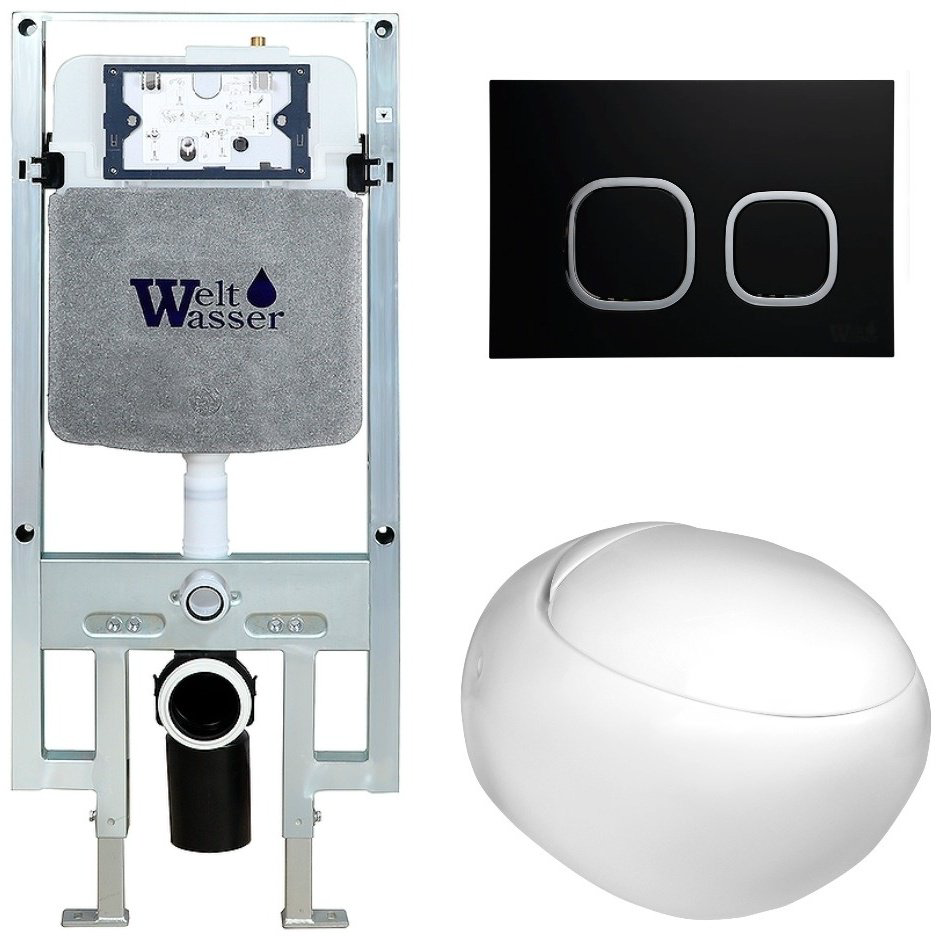 WeltWasser унитаз с инсталляцией JECKENBACH 004 GL-WT, санфаянс купить,316000