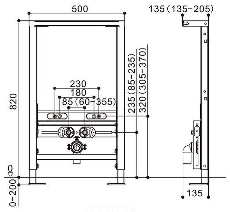 WeltWasser биде GELBACH 005 MT-BL, санфарфор