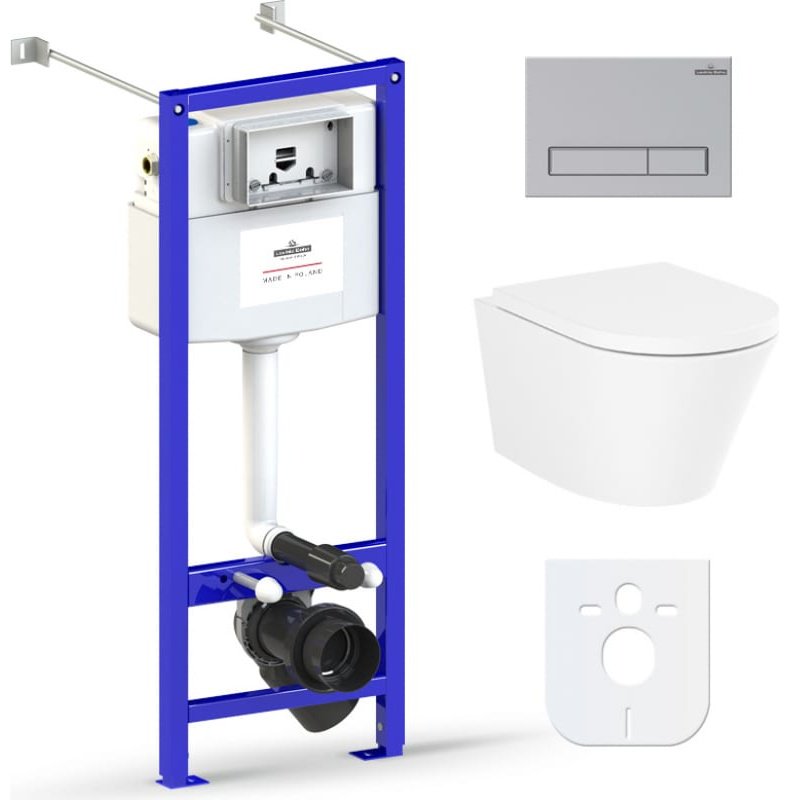 Унитаз Lavinia Boho 77050171 с инсталляцией белый