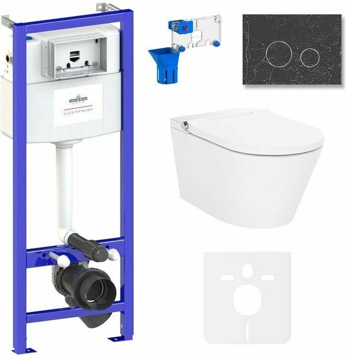 Унитаз Lavinia Boho Relfix Smart V-Clean 87561172 с инсталляцией белый