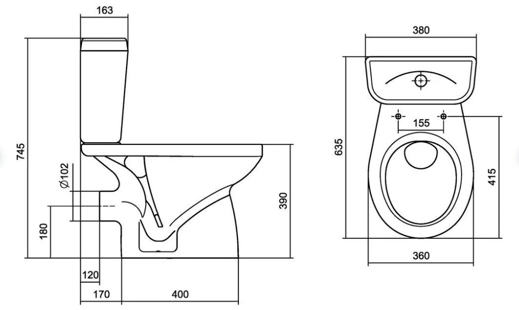 Унитаз Santek 1WH302135 белый купить,125906