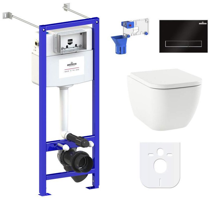 Унитаз Lavinia Boho 87050148 с инсталляцией белый