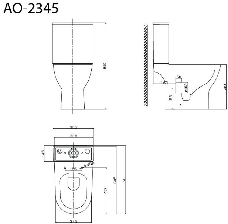 Унитаз Triton Astro AO-2345 белый