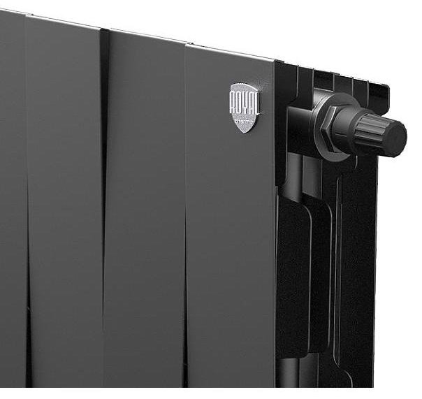 Радиатор Royal Thermo секционный Noir Sable 20 Danfoss алюминиевый, стальной, кол-во секций: 20