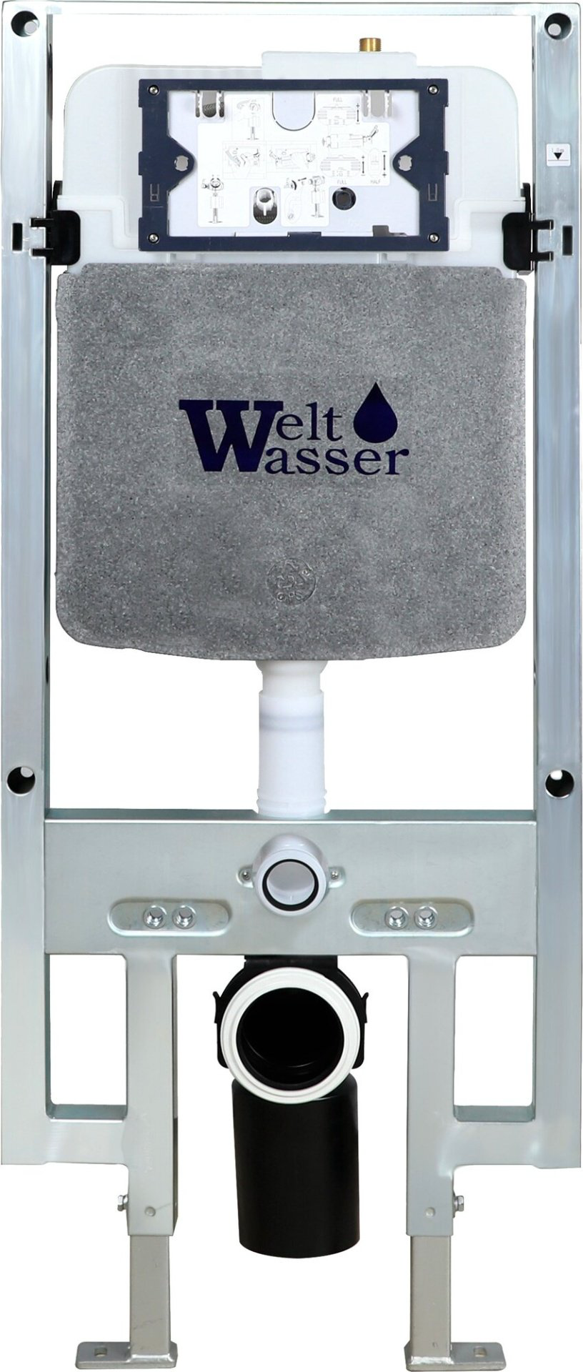 Унитаз WeltWasser AS497ST22 с инсталляцией серый купить,NaN