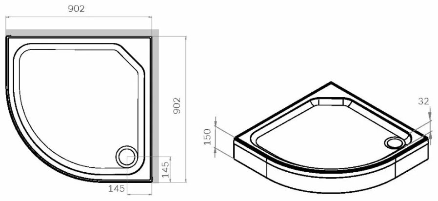 Душевой поддон KABINKA.KZ W88T-205-090W64 X-Joy Twin Slide 90x90 низкий купить,NaN