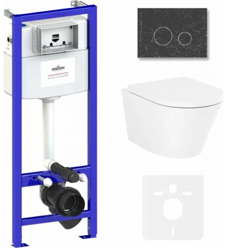 Унитаз Lavinia Boho Relfix Biore Rimless 75110185 с инсталляцией белый