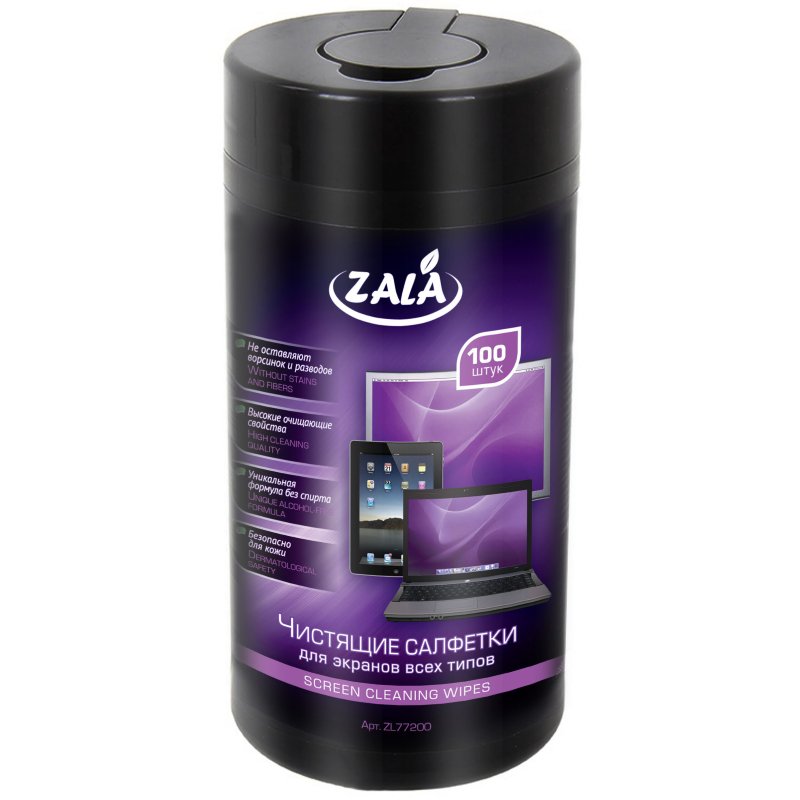 Чистящие салфетки Zala ZL77200 100шт