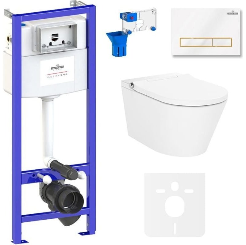 Унитаз Lavinia Boho 87561168 с инсталляцией белый