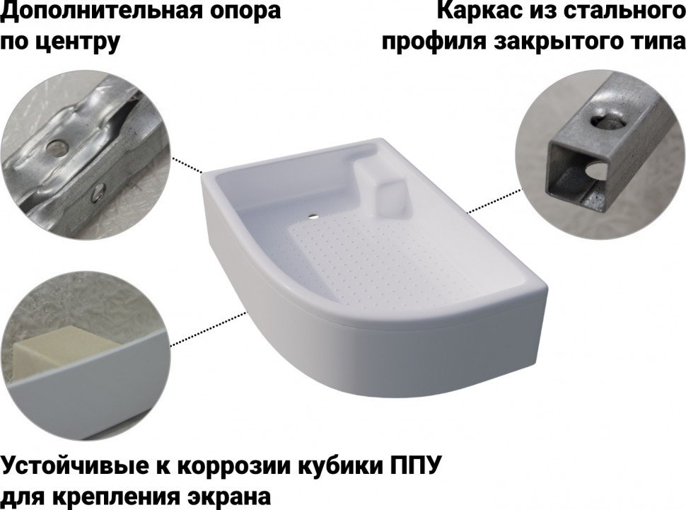 Душевой поддон Triton ПД19 120x80 средний