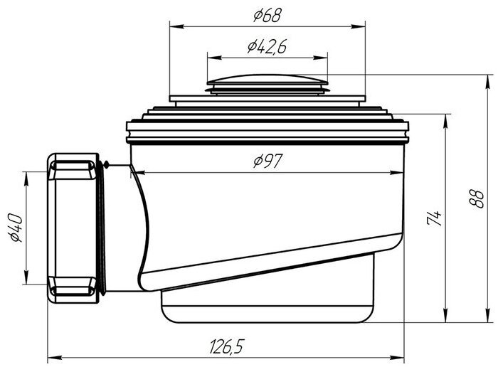 Душевой поддон Triton ПД19 120x80 средний купить,109768